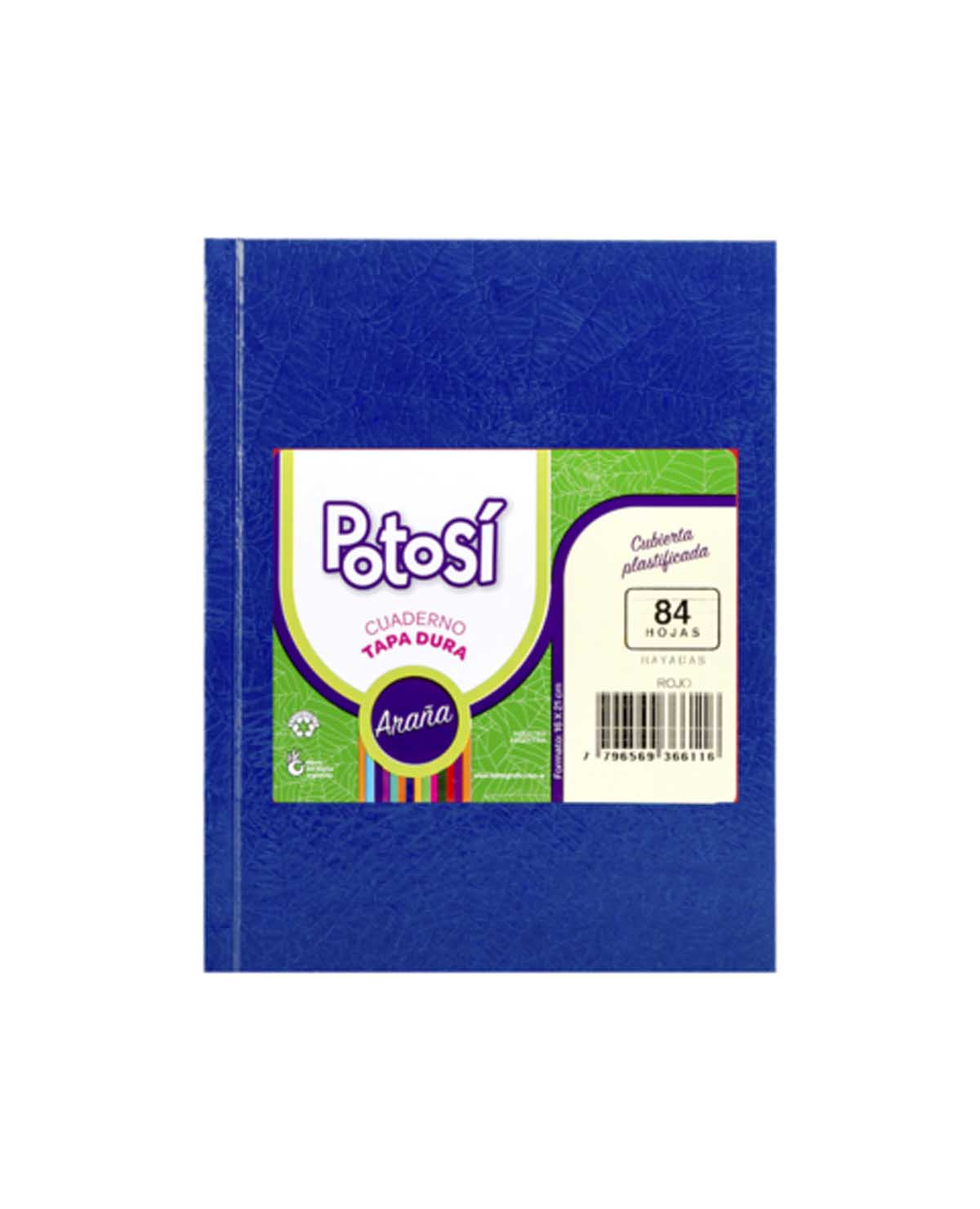 Cuaderno Potosí Tapa Dura Araña 84 Hojas